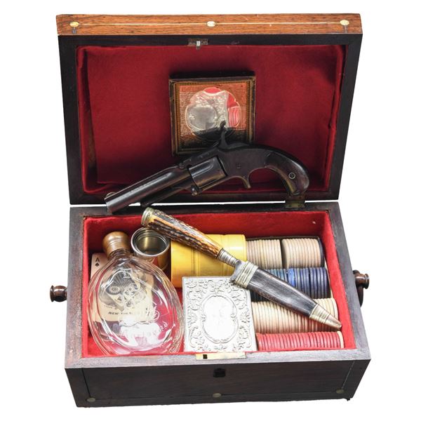 SMITH & WESSON 1 1/2 SA REVOLVER WITH GAMBLING KIT