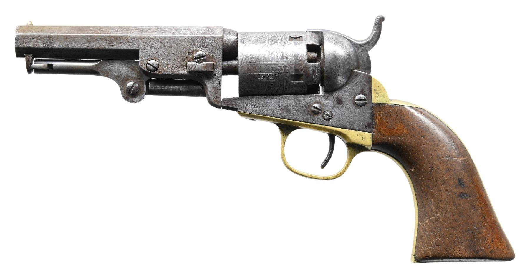Small Colt Revolver CIVIL WAR ERA COLT 1849 POCKET MODEL REVOLVER.