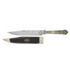 Image 2 : VERY FINE AMERICAN PATRIOTIC ETCHED BOWIE KNIFE.