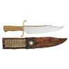 Image 1 : MASSIVE CUSTOM BOWIE KNIFE & SHEATH BY JAMES R.