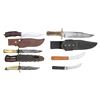 Image 1 : SIX VINTAGE BOWIE KNIVES.