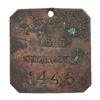 Image 1 : SLAVE HIRE TAG, CHARLESTON, SERVANT, 1847.