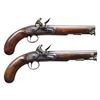 Image 1 : GOOD QUALITY PAIR OF H. NOCK MARKED FLINTLOCK
