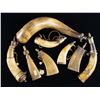 Image 2 : GROUP OF 18th & 19th CENTURY HORNS WITH POWDER