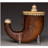 Image 2 : IVORY MOUNTED INDIAN "BARUTDAN" POWDER FLASK,