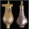 Image 1 : TWO RARE EARLY FRENCH POWDER FLASKS.