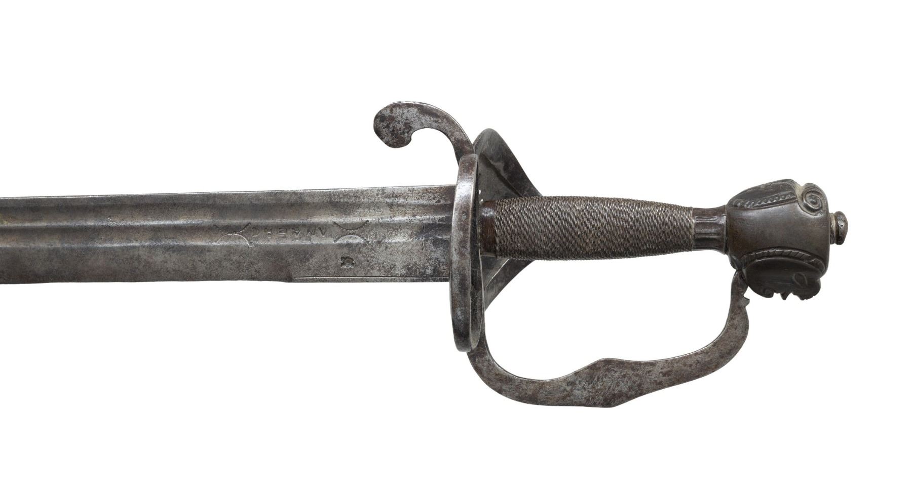 Early Backsword EARLY 18TH CENTURY GERMAN HORSEMAN'S BACKSWORD. - Poulin Auctions