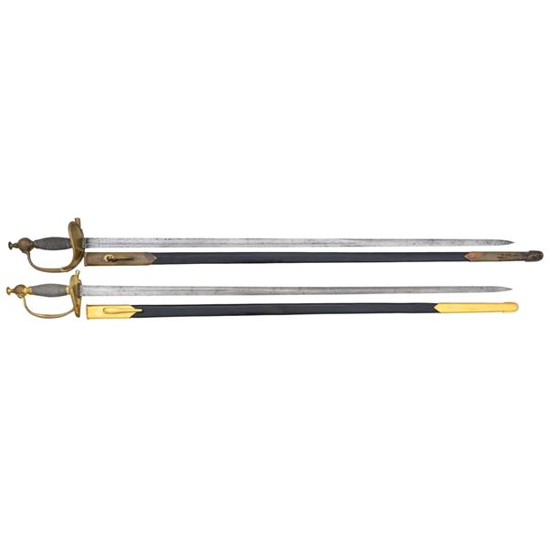 2 BRITISH PATTERN 1796 STYLE INFANTRY OFFICER'S