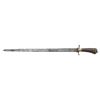 Image 2 : EUROPEAN HUNTING SWORD WITH BLADE DATED 1682.