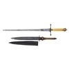 Image 2 : EUROPEAN PLUG BAYONET AND ANGLO-AMERICAN DIRK.