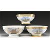 Image 1 : 3 DUTCH ELSINORE PORCELAIN PUNCH BOWLS
