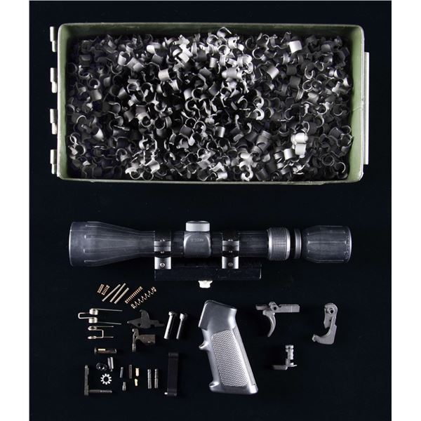 LOT OF M249 SAW & M16/AR15 PARTS.