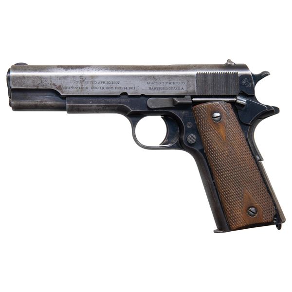 1913 U.S. NAVY COLT 1911 SEMI AUTO PISTOL.