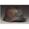 Image 1 : WWI GERMAN M17 STEEL HELMET W/ FIELD APPLIED CAMO.