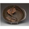 Image 3 : WWI GERMAN M17 STEEL HELMET W/ FIELD APPLIED CAMO.
