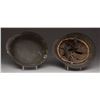 Image 2 : 2 WWII SINGLE DECAL WEHRMACHT M40 STEEL HELMETS.