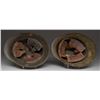Image 2 : 2 WWI GERMAN M17 STEEL HELMETS.