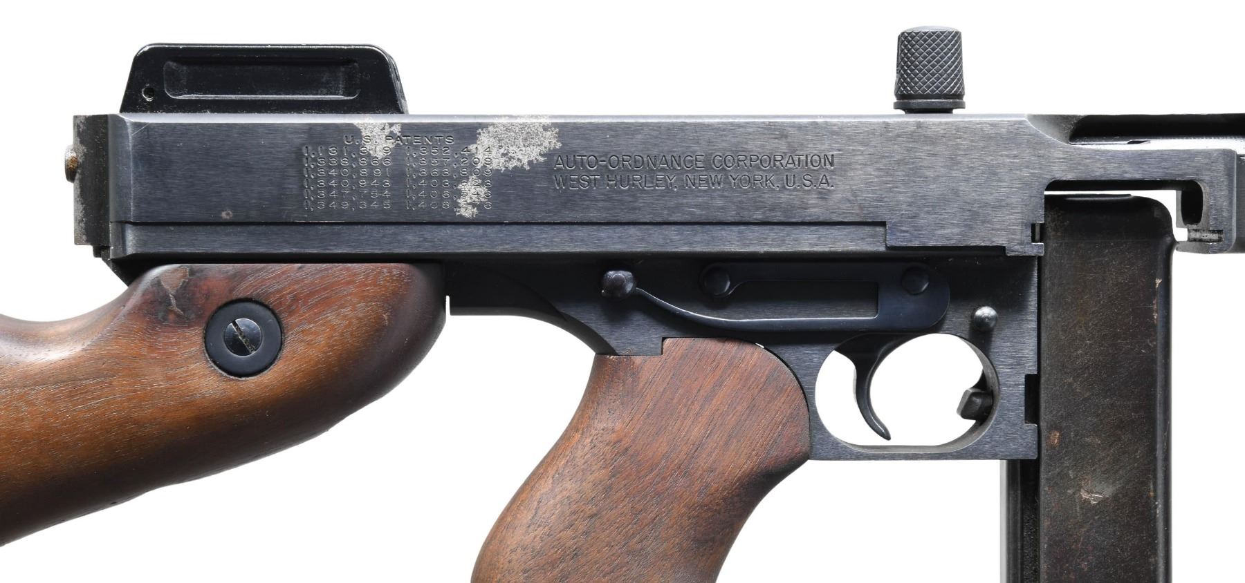 First Semi Auto R AUTO ORDNANCE 1927A1 THOMPSON SEMI AUTO RIFLE. - Poulin Auctions