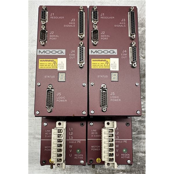 (2) Moog #L180-410A-A1 Servo Controllers