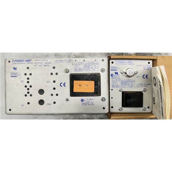 Lot of (2) Power-One Power Supplies #HD24-4.8-A & #HB5-3/OVP-A