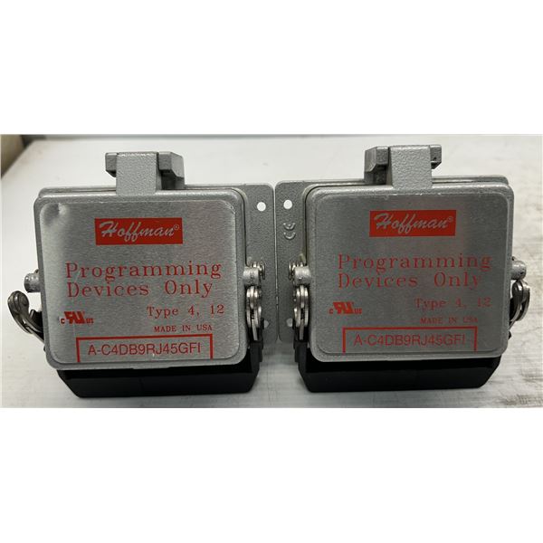 (2) Hoffman #A-C4DB9RJ45GFI Programming Devices