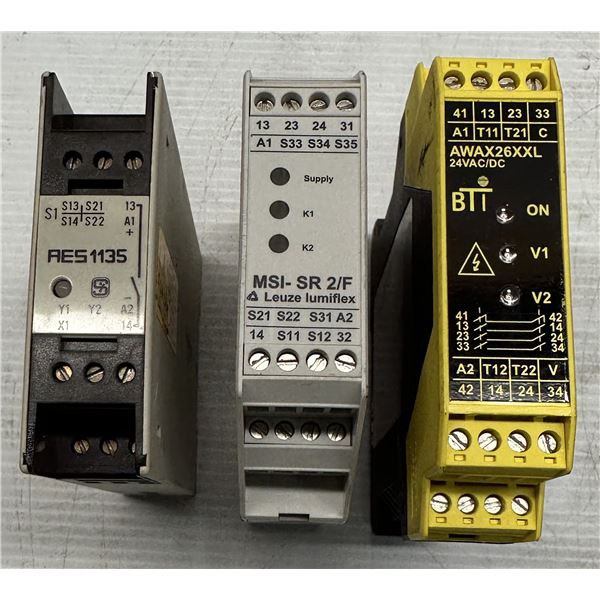 Lot of (3) Misc. Relays #MSI-SR2/F / #AWAX26xxl / #AES1135