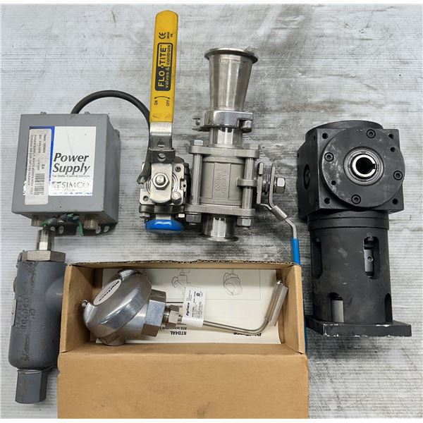 Lot of Misc. Valve, Power Supply, Temperature Sensor Items