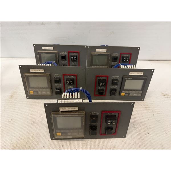 (5) Omron #H8BM-RB Counters