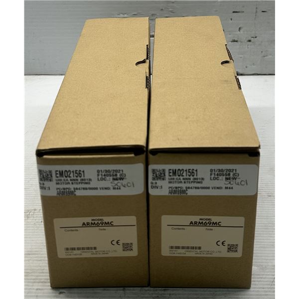 (2) Oriental Motor #ARM69MC Stepping Motors