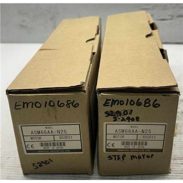 (2) Oriental Motor #ASM66AA-N25 Motors