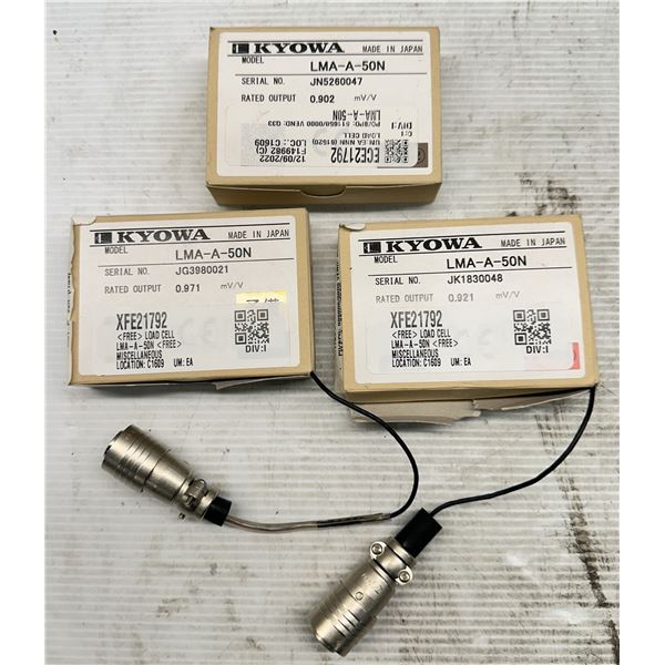 (3) Kyowa #LMA-A-50N Load Cells