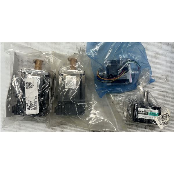 Lot of (4) Misc. Motors & Gear Head