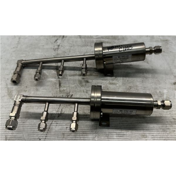 Lot of (2) Stec Inc. #2015080200 & #2015080100 Cylinder Units