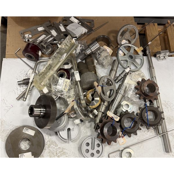 Lot of Steel Gears, Shafts & Random Pieces