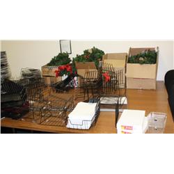 Lot Of Misc Paper Organizers & Christmas Items
