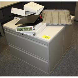 2--2 Drawer Filing Cabinets includes items on top