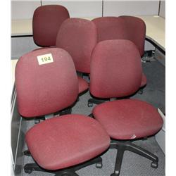 Lot Of 6 Matching Office Chairs