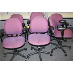 Lot Of 6 Matching Office Chairs
