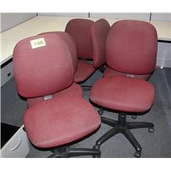 Lot Of 5 Matching office Chairs