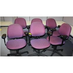 Lot Of 6 Matching Office Chairs