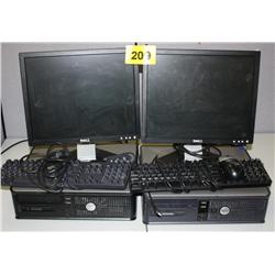 Set of 2 Dell Optiplex Desktop Computers