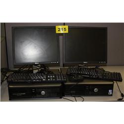 Set of 2 Dell Optiplex Desktop Computers