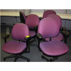 Lot Of 6 Matching Office Chairs