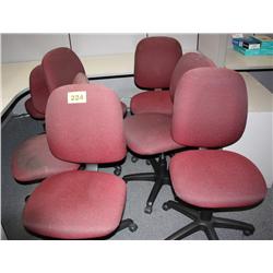 Lot Of 7 Matching Office Chairs