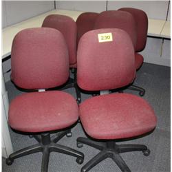 Lot Of 6 Matching Office Chairs