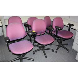 Lot Of 6 Matching Office Chairs