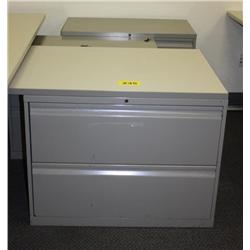 Lot of 3--2 Drawer Lateral Filling cabinet