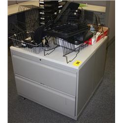 2--2 Drawer Lateral Filing Cabinet includes items on top