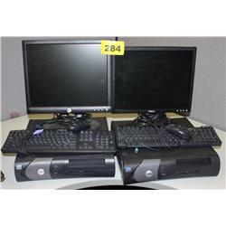Lot of 2 Dell Optiplex Desk Top Computer