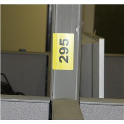 4 Cubical 8 Station Office Dividers Includes tops and cabinets